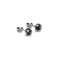 Obsidian | .925 Sterling Silver | Mini Firefly Glass Stud Earrings