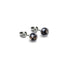 Obsidian | .925 Sterling Silver | Mini Firefly Glass Stud Earrings