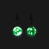 Periwinkle | .925 Sterling Silver | Firefly Glass Stud Earrings