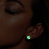 Periwinkle | .925 Sterling Silver | Firefly Glass Stud Earrings