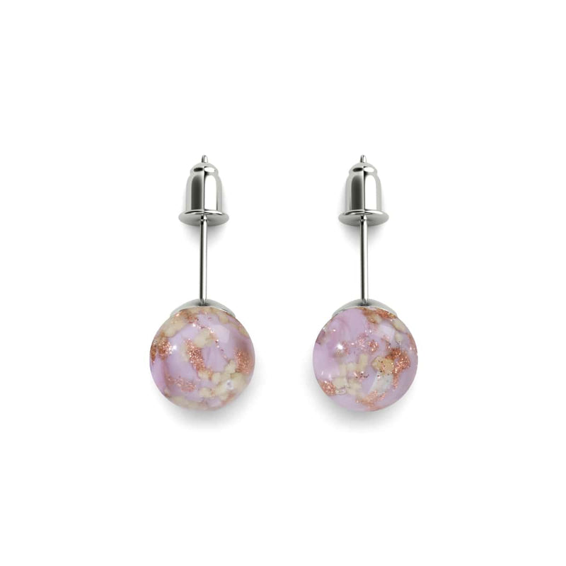 Periwinkle | .925 Sterling Silver | Firefly Glass Stud Earrings