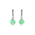 Succulent | .925 Sterling Silver | Firefly Glass Huggie Earrings