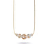 Alabaster | .925 Sterling Gold Vermeil | Firefly Glass Infinity Clasp Necklace