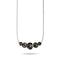 Obsidian | .925 Sterling Silver | Firefly Glass Infinity Clasp Necklace