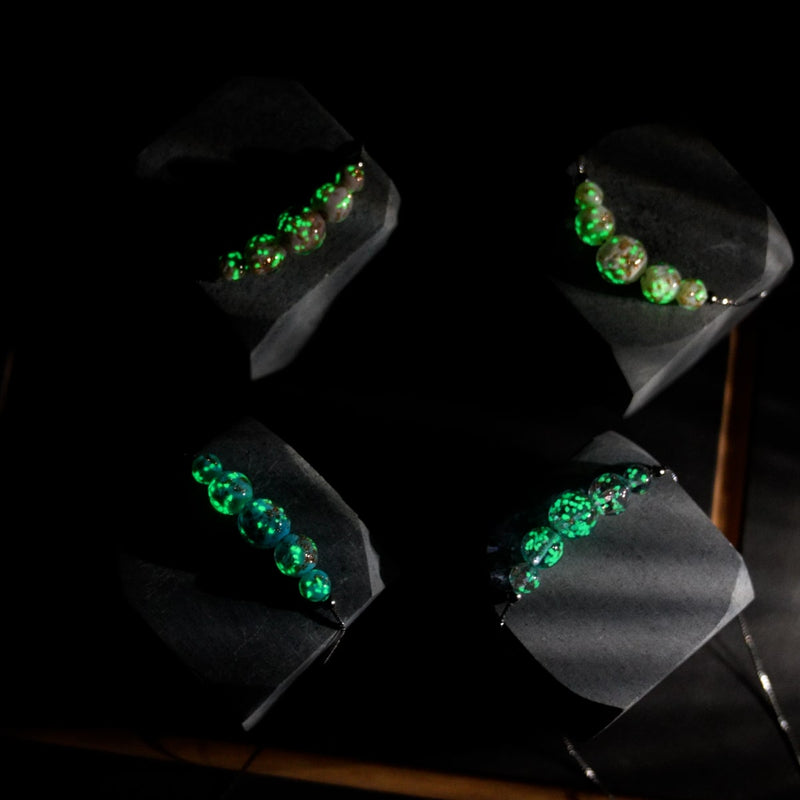 Periwinkle | .925 Sterling Silver | Firefly Glass Infinity Clasp Necklace