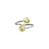 Ivory | .925 Sterling Silver | Firefly Glass | Infinity Helix Ring