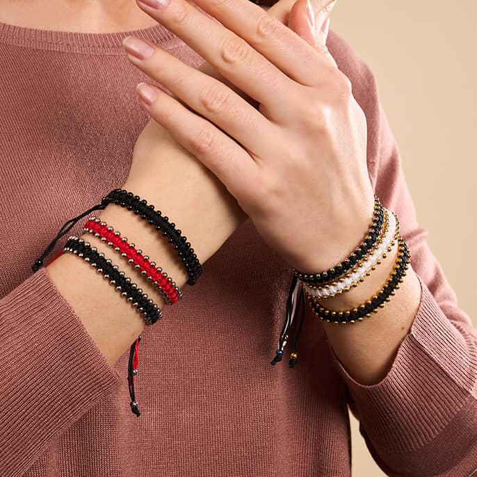 Gold x Black | Friendship DOT Bracelet