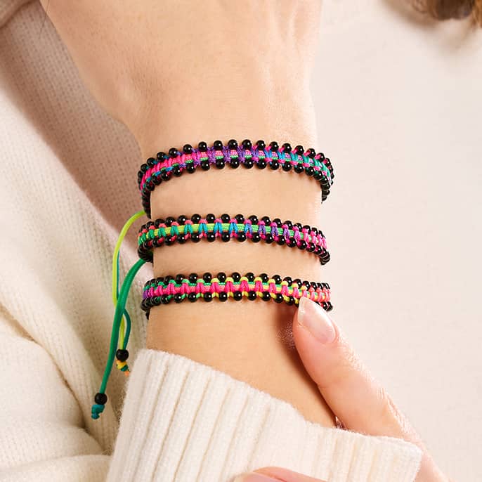 Gunmetal x Spectrum | Friendship DOT Bracelet