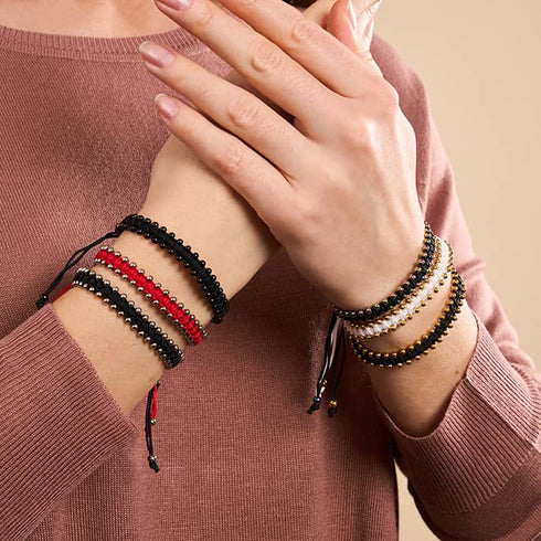 Silver x Cherry | Friendship DOT Bracelet