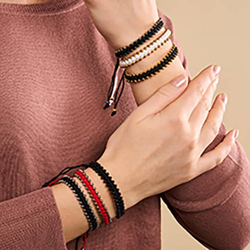 Silver x Cherry | Friendship DOT Bracelet