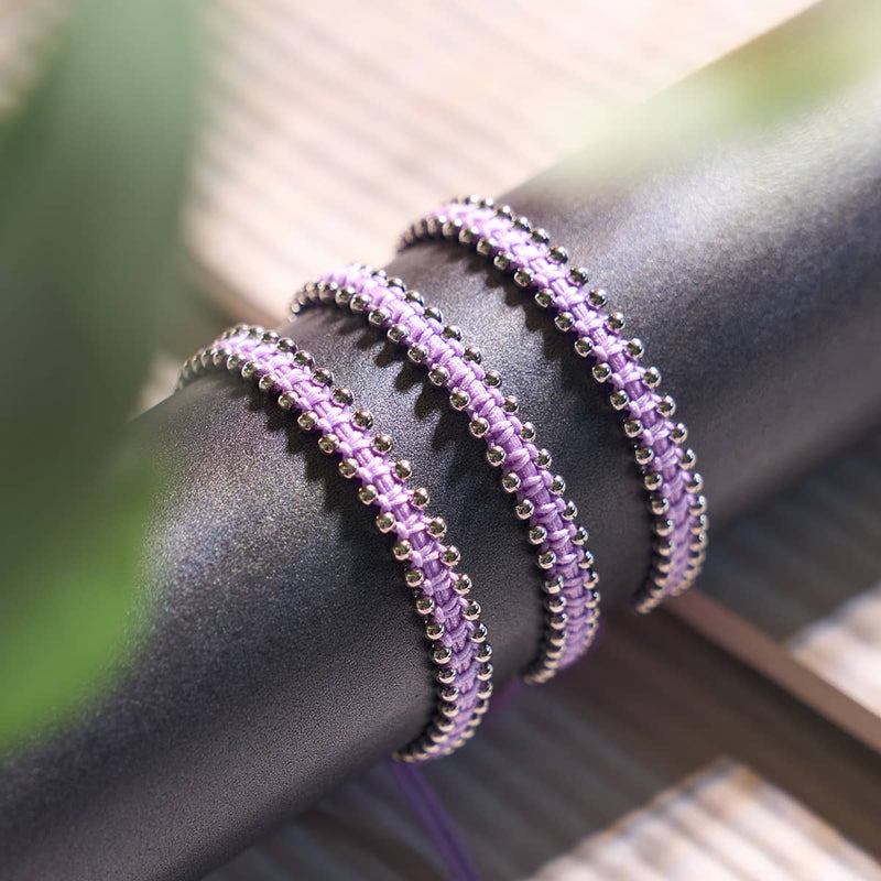 Silver x Lilac | Friendship DOT Bracelet