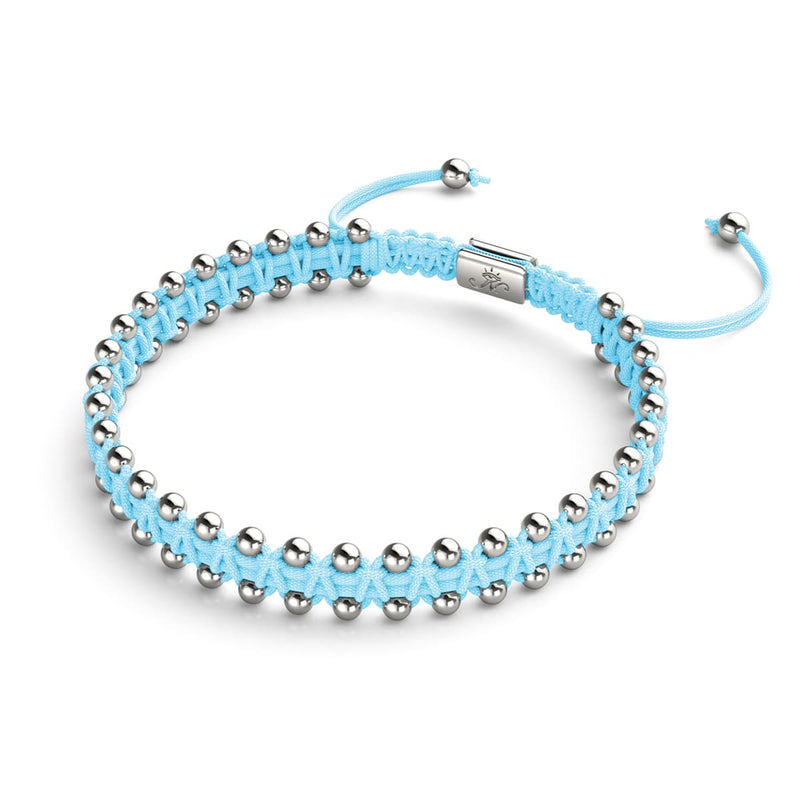 Silver x Sky Blue | Friendship DOT Bracelet