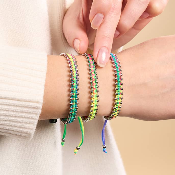 Silver x Spectrum | Friendship DOT Bracelet