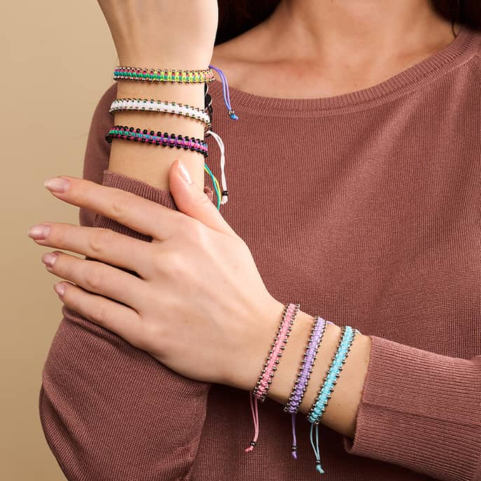 Silver x Spectrum | Friendship DOT Bracelet