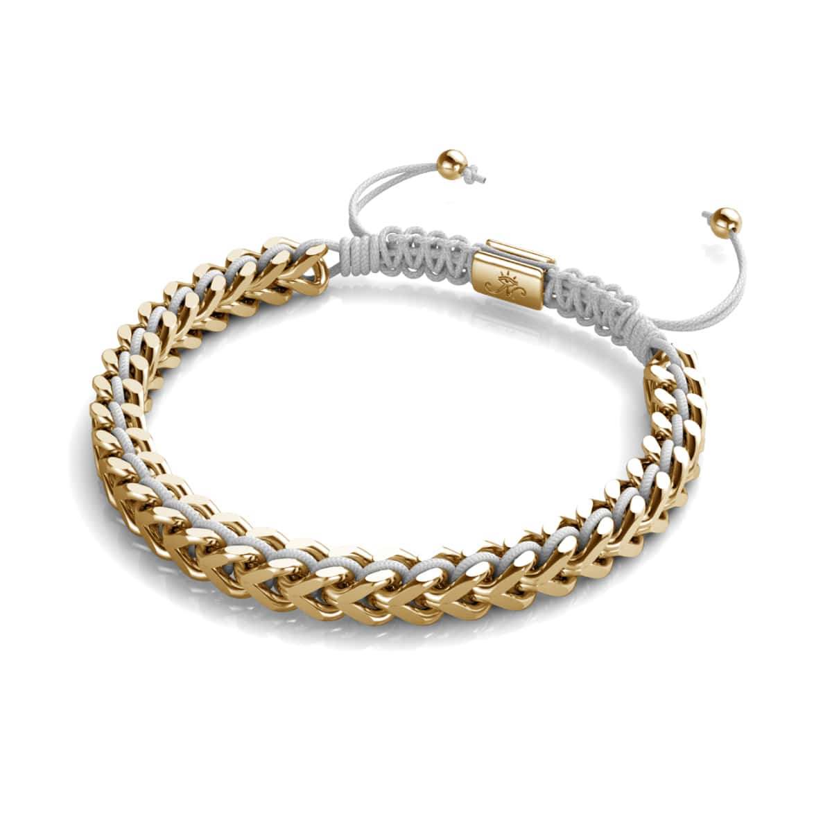 White x Rose Gold | Gaia Wheat Chain Bracelet