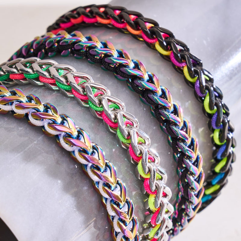 White x Unicorn Silver | Gaia Wheat Chain Bracelet