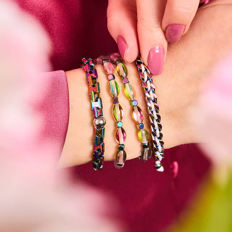 White x Unicorn Silver | Gaia Wheat Chain Bracelet