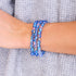 Blue Andromeda | Silver | Galaxy Glass Bead Bracelet