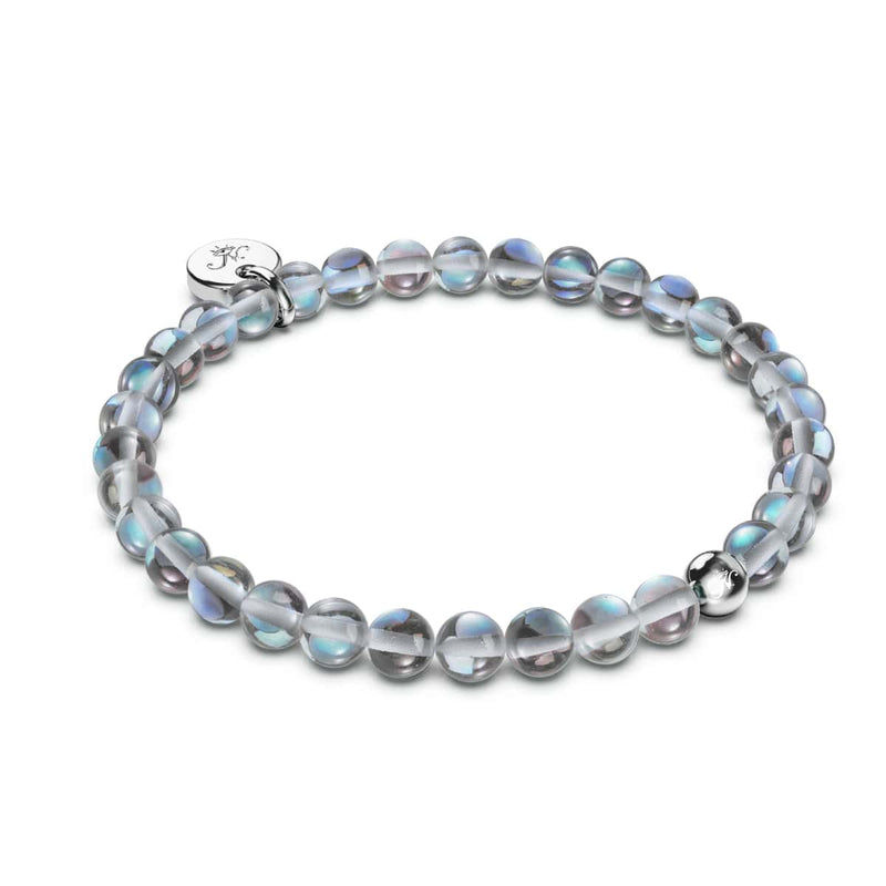Milky Way | .925 Sterling Silver | Galaxy Glass Bead Bracelet