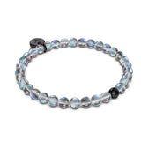 Milky Way | .925 Sterling Silver Gunmetal | Galaxy Glass Bead Bracelet