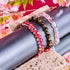 Mini Rainbow Supernova Galaxy Glass Pebble x Red String Bracelet