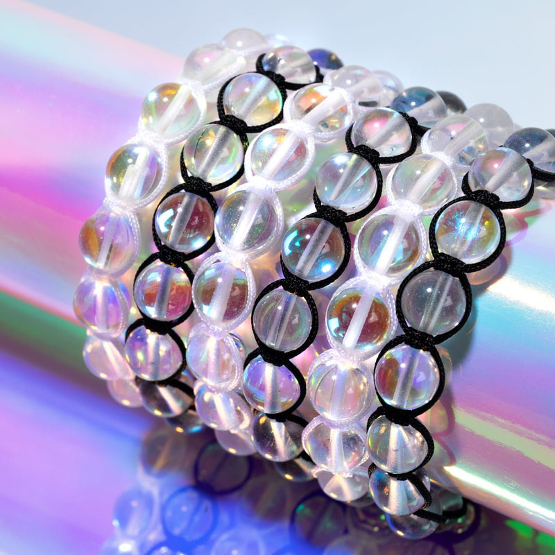 Neon Black | Rainbow Supernova | Silver | Galaxy Glass Charmballa Bracelet