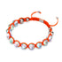 Neon Orange | Rainbow Supernova | Silver | Galaxy Glass Charmballa Bracelet