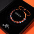 Neon Orange | Rainbow Supernova | Silver | Galaxy Glass Charmballa Bracelet