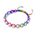 Neon Spectrum | Rainbow Supernova | Silver | Galaxy Glass Charmballa Bracelet