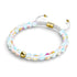 Rainbow Supernova | Gold | Galaxy Glass Macrame Bead Bracelet