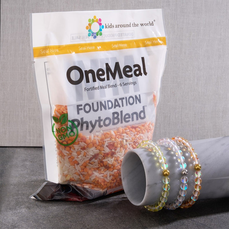 Rainbow Supernova | Silver | Galaxy Glass Macrame Bead Bracelet