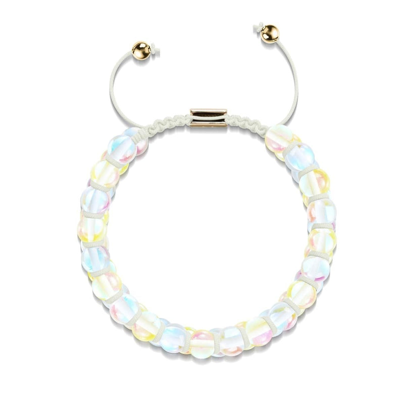 Sunburst x Rainbow Supernova | Gold | Double Galaxy Glass Bracelet