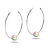 Champagne Supernova | Silver | Galaxy Glass Hoop Earrings