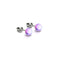 Cosmic Purple | .925 Sterling Silver | Galaxy Glass Mini Stud Earrings