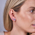 Pink Nebula | .925 Sterling Silver | Galaxy Glass Mini Stud Earrings