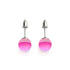 Pink Nebula | .925 Sterling Silver | Galaxy Glass Stud Earrings