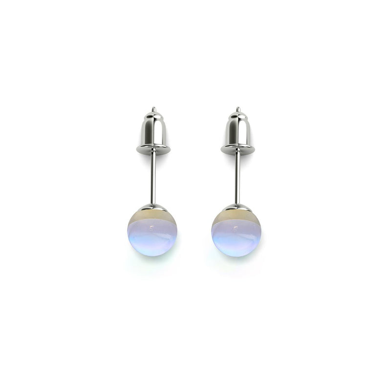 Rainbow Supernova | .925 Sterling Silver | Galaxy Glass Mini Stud Earrings