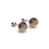Terra | .925 Sterling Silver | Galaxy Glass Stud Earrings