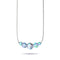 Blue Nebula | .925 Sterling Silver | Galaxy Glass Infinity Clasp Necklace