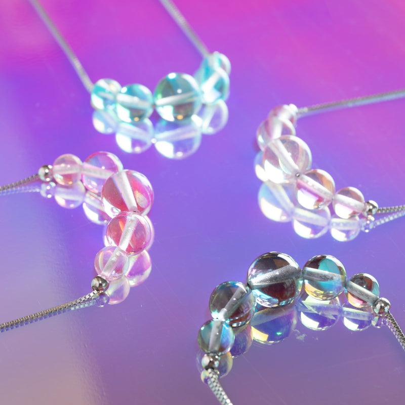 Pink Nebula | .925 Sterling Silver | Galaxy Glass Infinity Clasp Necklace