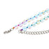 Rainbow Supernova | Silver | Galaxy Glass Knotted Necklace