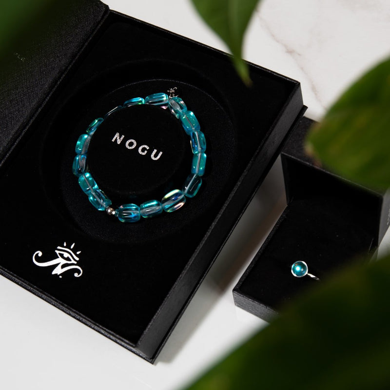 Blue Nebula | .925 Sterling Silver | Galaxy Glass Ring