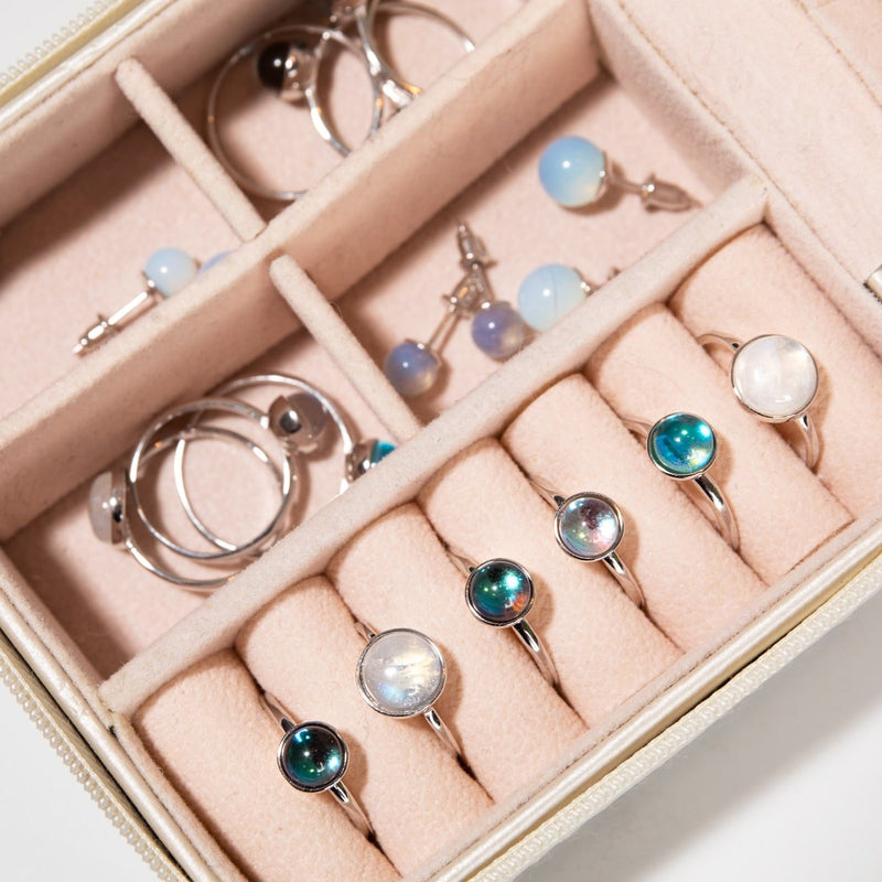 Milky Way | .925 Sterling Silver | Galaxy Glass Ring