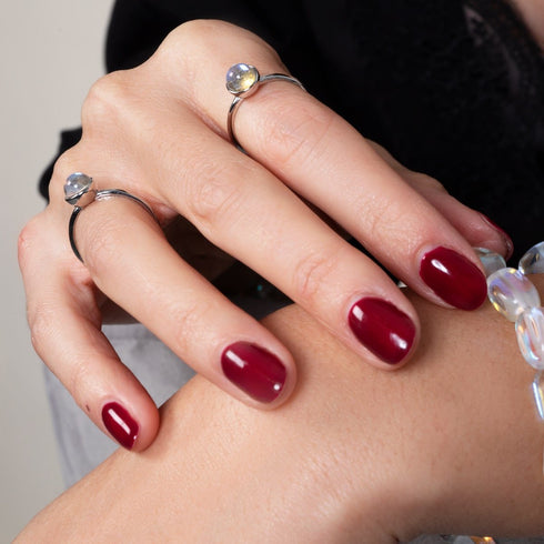 Rainbow Supernova | .925 Sterling Silver | Galaxy Glass Ring