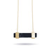 Black Agate | Gold | Gemstone Bar Necklace