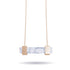 Howlite | Rose Gold | Gemstone Bar Necklace