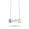 Howlite | Silver | Gemstone Bar Necklace