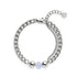 Moonstone x Silver | Gemstone Chain Bracelet
