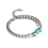 Turquoise x Silver | Gemstone Chain Bracelet