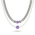 Amethyst x Silver | Gemstone Chain Necklace